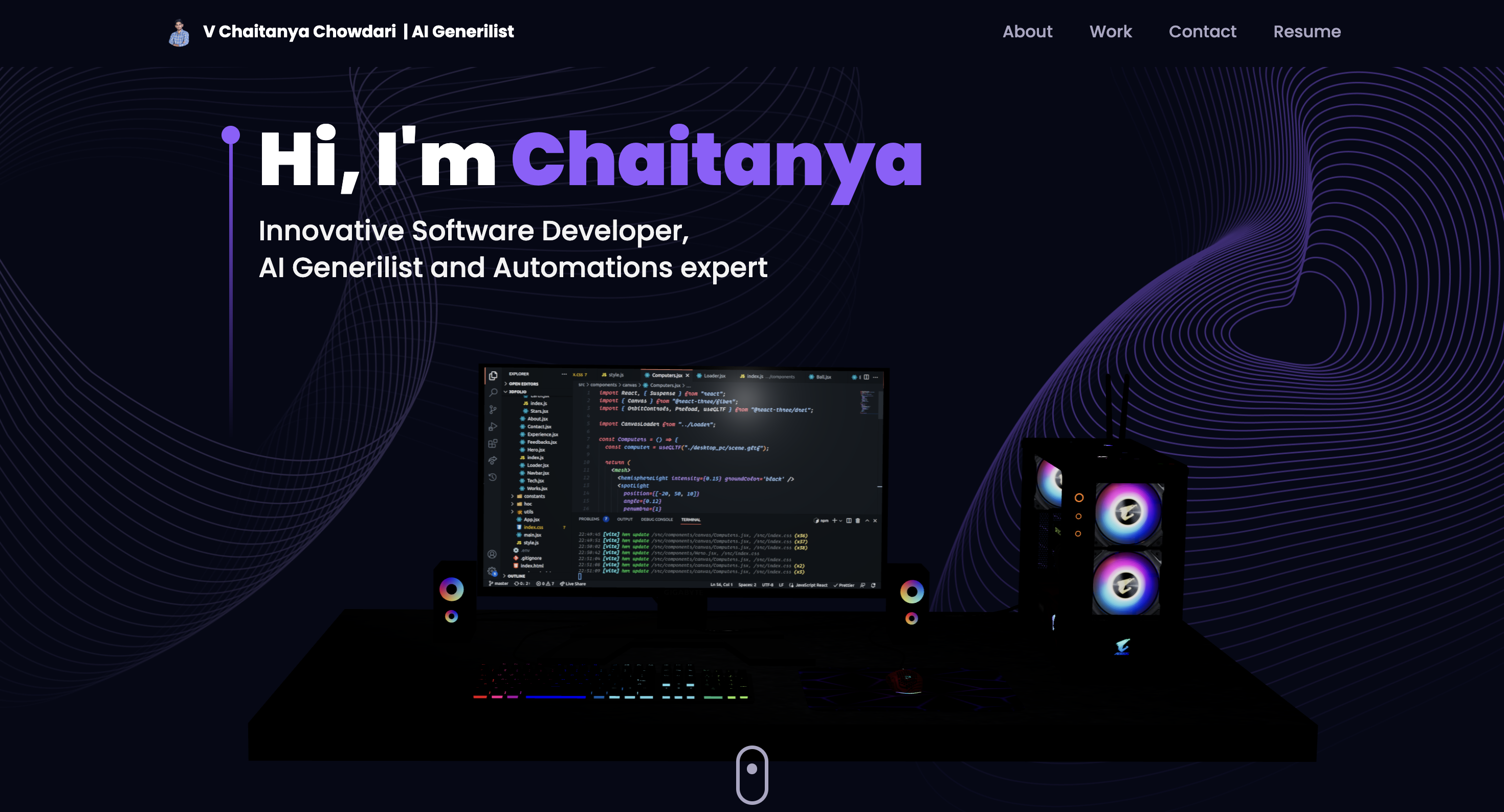 AI-Assisted Portfolio — One Hour Sprint